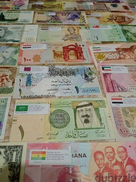 100 عملة ورقية من 100 دولة 7