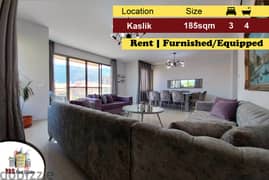 Kaslik 185m2 | Rent | Fully Furnished | Quiet Area | IV | 0