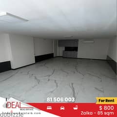 Prime Location! Shop for rent in  in Zalka 85 sqm REF#EH551