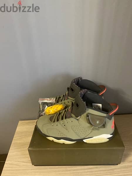 travis scott jordan 6 olive size 47 1