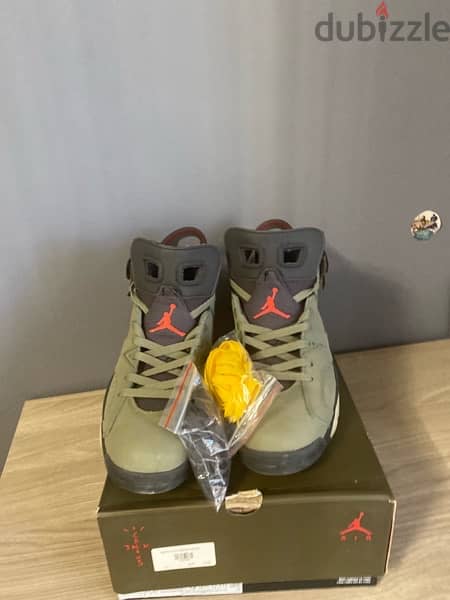 travis scott jordan 6 olive size 47 2