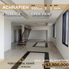 Apartment duplex for sale in Achrafieh EH74 0