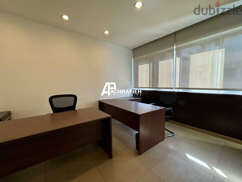 Furnished Office for Rent In Badaro - مكتب للإجار في بدارو 11