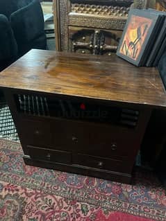 tv table solid wood teak