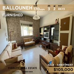 Apartment for sale in Balloubeh furnished RK73