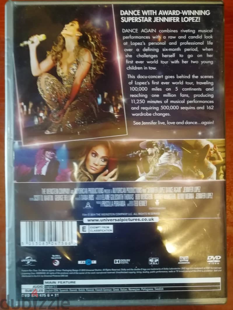 Jennifer Lopez "Dance again" dvd 1