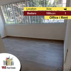 Badaro 100m2 | Office | Prime Location | Rent | MO |