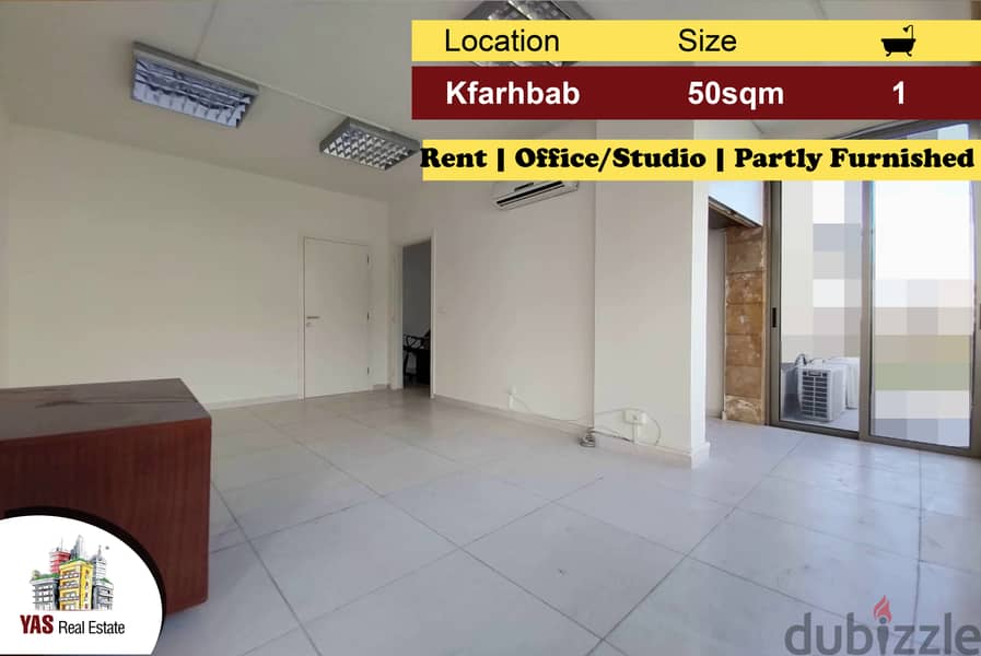 Kfarhbab 50m2 | Rent | Partly Furnished | Office/Studio | IV | 0