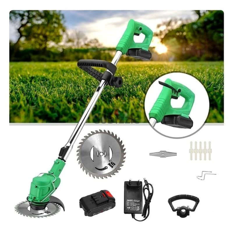 Cordless Grass Cutter – 21V High-Power Mower for Lawn Care 0