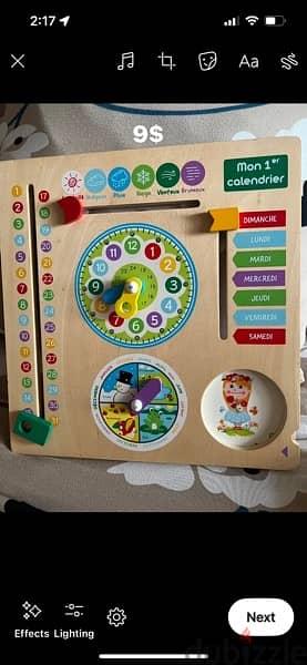 educatif wooden ABC 123 toys, mon 1er calendrier