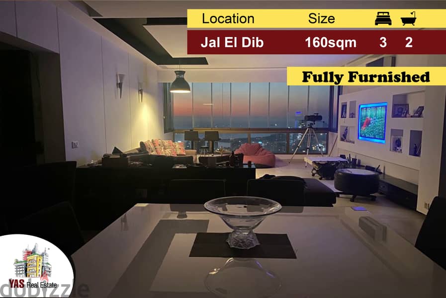 Jal El Dib 160m2 | Decorated | Furnished | Open View | Calm Street|PA 0