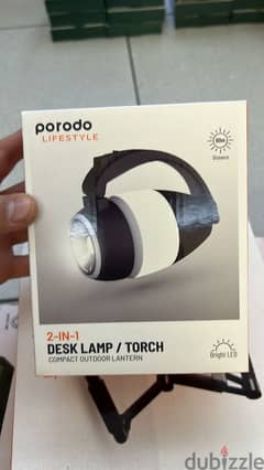 Porodo 2 in 1 desk lamp / torch 120lm amazing & best price