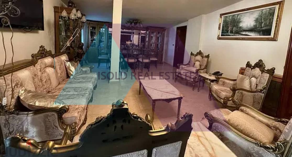 Fully Furnished 300 m2 apartment +100 m2 terrace for sale in Ballouneh 2