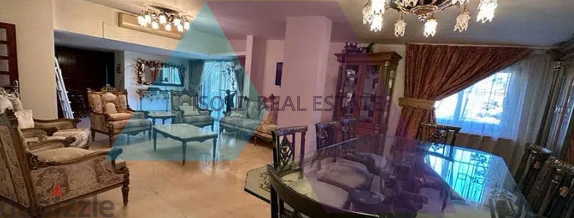 Fully Furnished 300 m2 apartment +100 m2 terrace for sale in Ballouneh 3