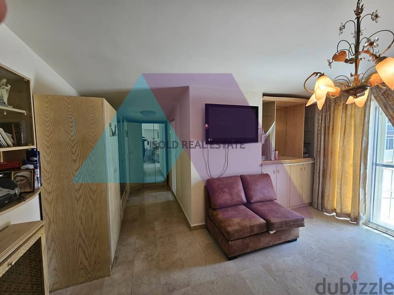 Fully Furnished 300 m2 apartment +100 m2 terrace for sale in Ballouneh 15