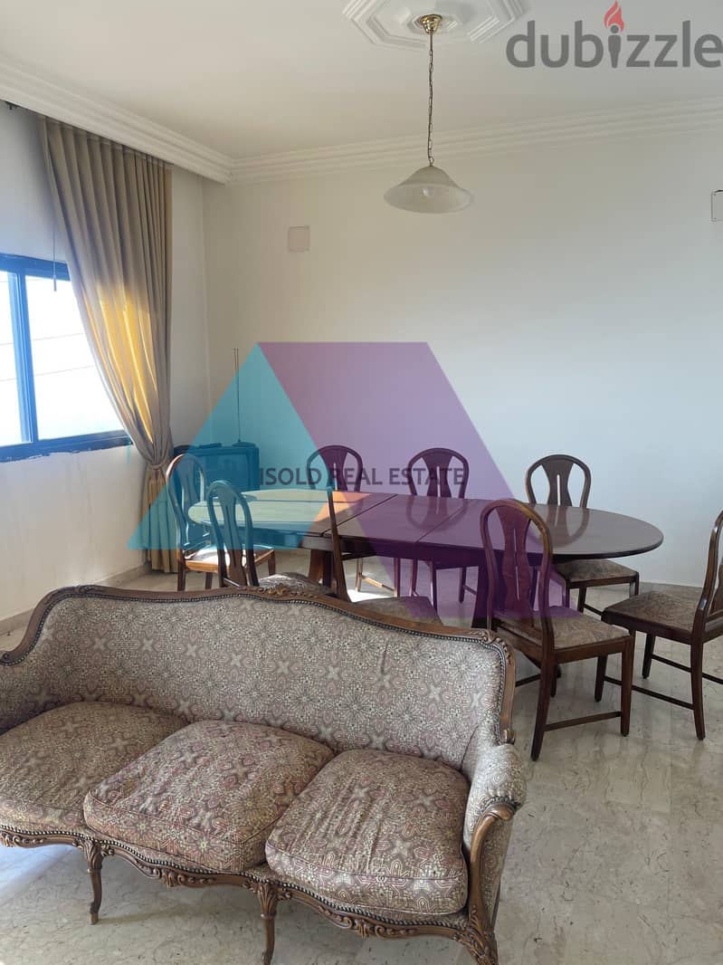 Decorated&Furnished 180m2 apartment+Panoramic View for rent in Harissa 3