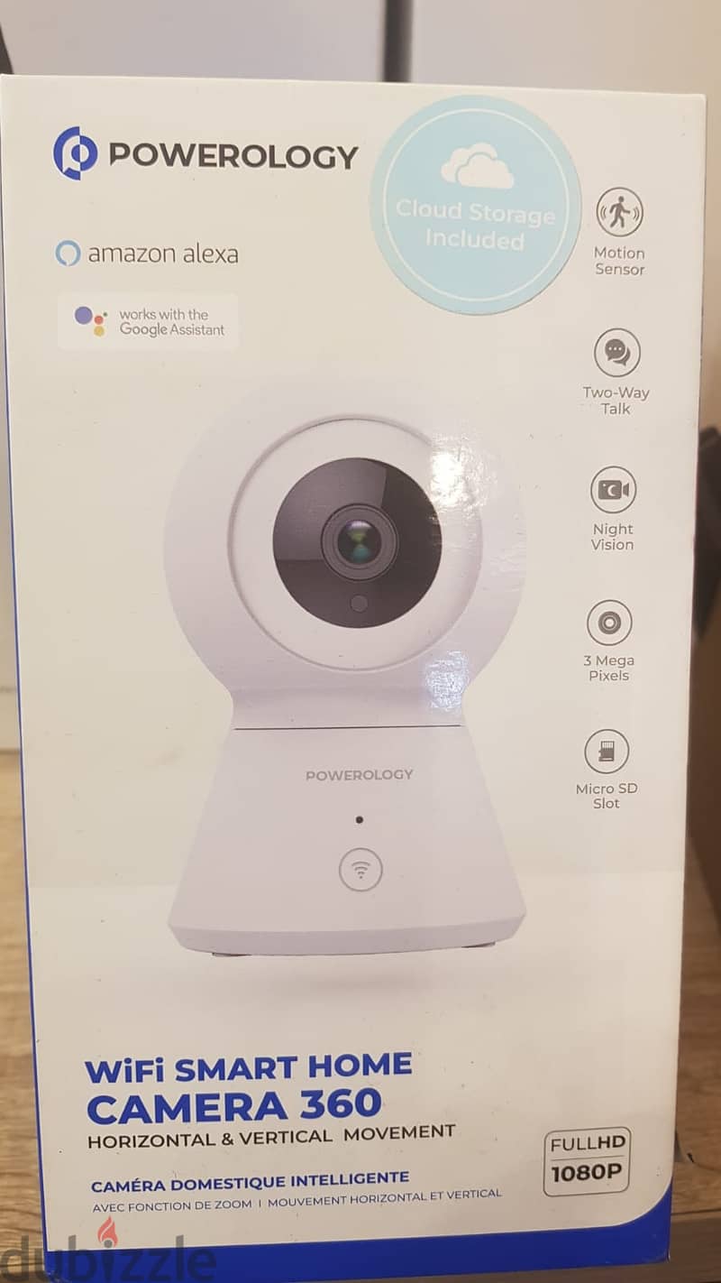 Powerology wifi smart home camera 360 0