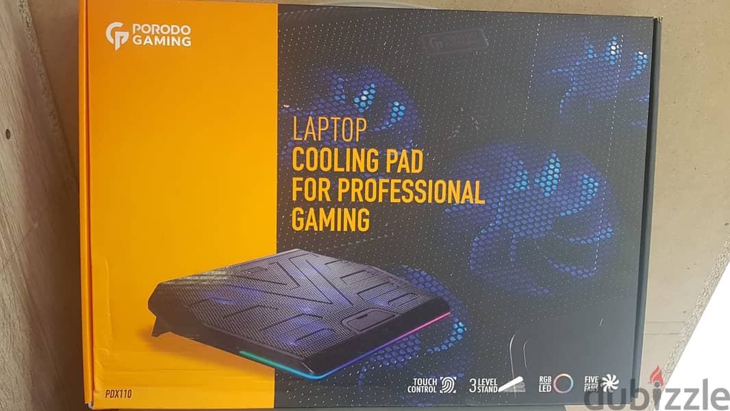 Porodo gaming laptop cooling pad for professional gaming pdx110 0