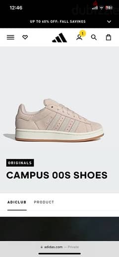 Baby pink Adidas campus 0