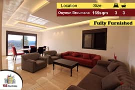 Ouyoun Broumana 165m2 | 95m2 Garden | Furnished | Dead End Street | A