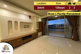 Zekrit 120m2 | Party Furnished | Rent | Calm Street | NE | 0