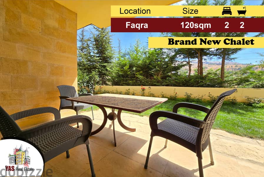 Faqra 120m2 | 110m2 Terrace | Brand New Chalet | DA / NA | 0