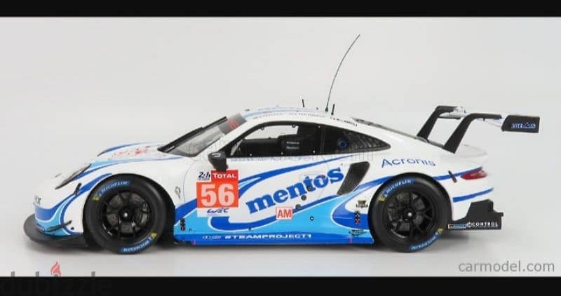 Porsche 911 RSR Team Project (LM 24h 2020) diecast car model 1;18. 1