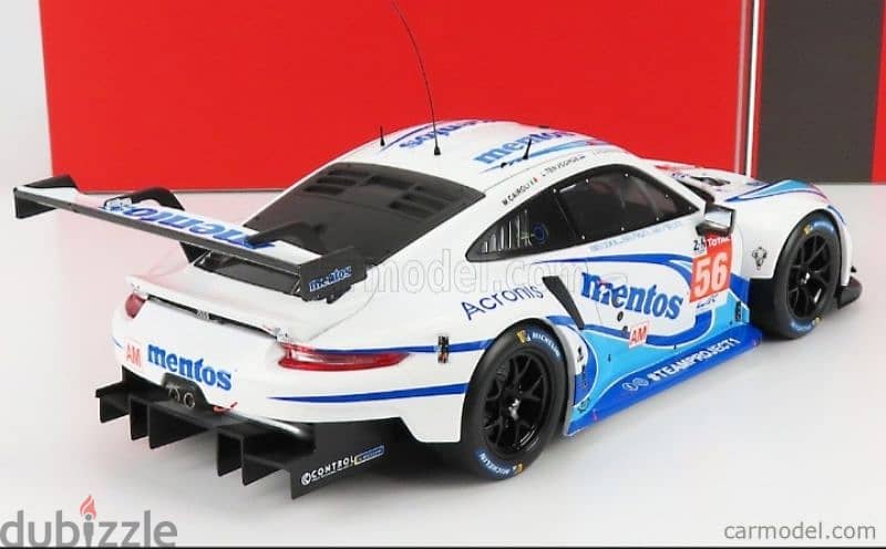 Porsche 911 RSR Team Project (LM 24h 2020) diecast car model 1;18. 4