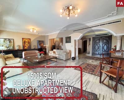 not furnished-deluxe-unobstructed view-Rabieh/رابيه REF#FA112883