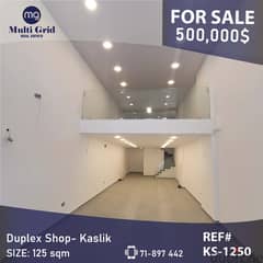 KS-1250 / Shop for Sale in Kaslik , محل للبيع في الكسليك 0