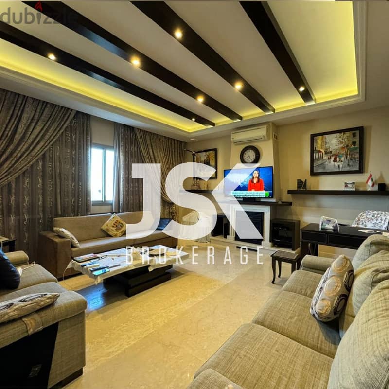 L16086-Spacious Fully Decorated Apartment For Sale in Ain Saadeh 0