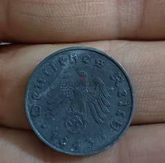 German Nazi Coin of World War II "1939-1945"era of Adolf Hitler