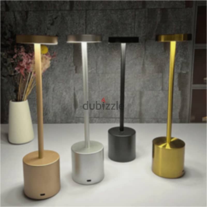 Modern Aluminum Table Lamp – Cordless Design with Dimmable Lighting 9