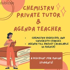 Agenda and Chemistry teacher for University and highschool students 0