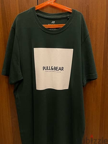 Pull And Bear Green Shirt 0