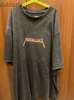 Grey Metallica Shirt