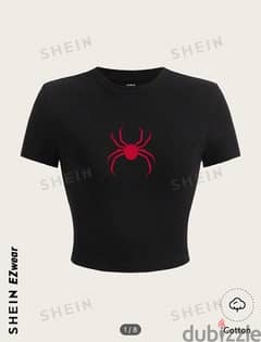 SHEIN Spiderman Crop Top