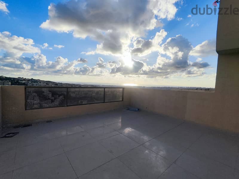 Mansourieh | 160m² Rooftop + 2 Terraces | 2 Bedrooms Apartment | View 2