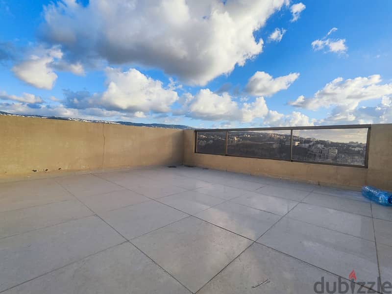 Mansourieh | 160m² Rooftop + 2 Terraces | 2 Bedrooms Apartment | View 3