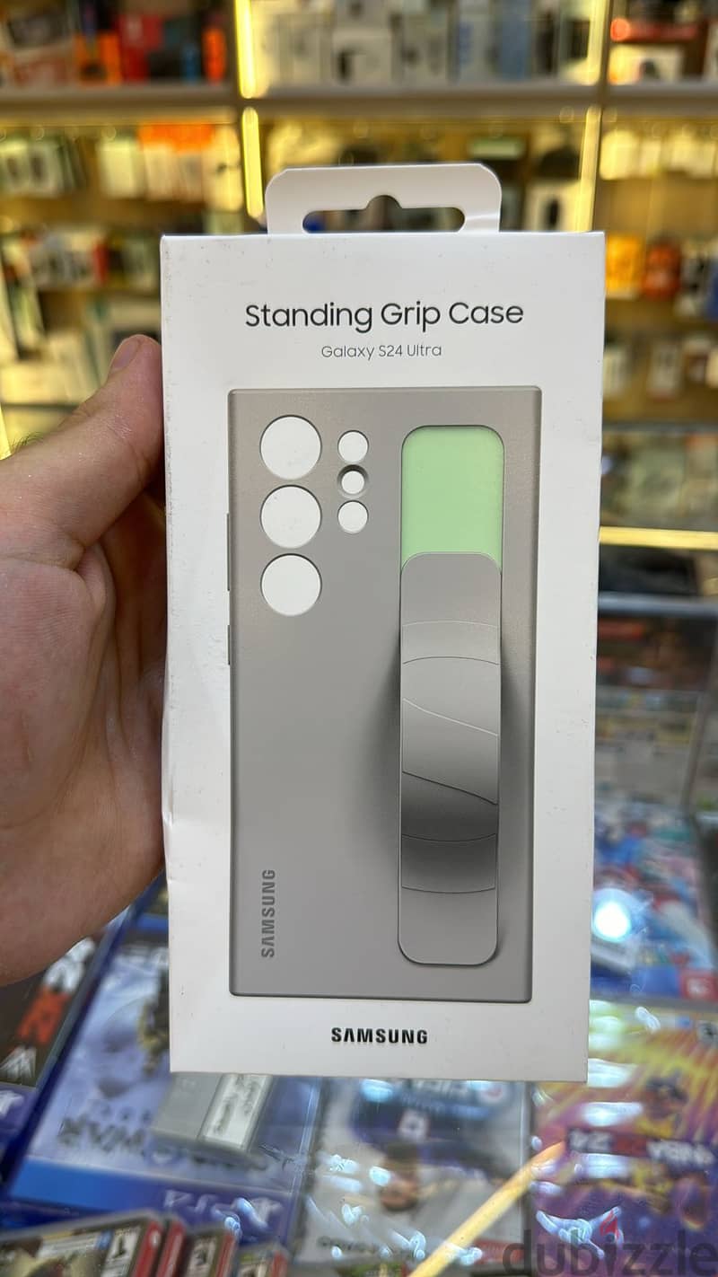 Standing Grip Case Galaxy s24 ultra Taupe 0