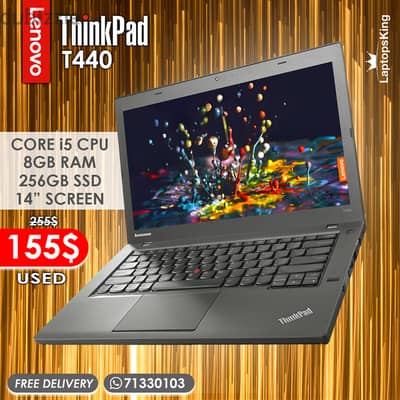 LENOVO THINKPAD T440 CORE i5 14” LAPTOP