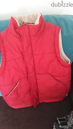 BRAND NEW WINTER GILET,RED COLOR,BARELY WORN TWICE,PICKUP FROM JOUNIEH 0