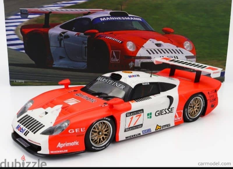 Porsche 911 GT1 (1997 FIA GT1 Championship) diecast model 1;18. 0