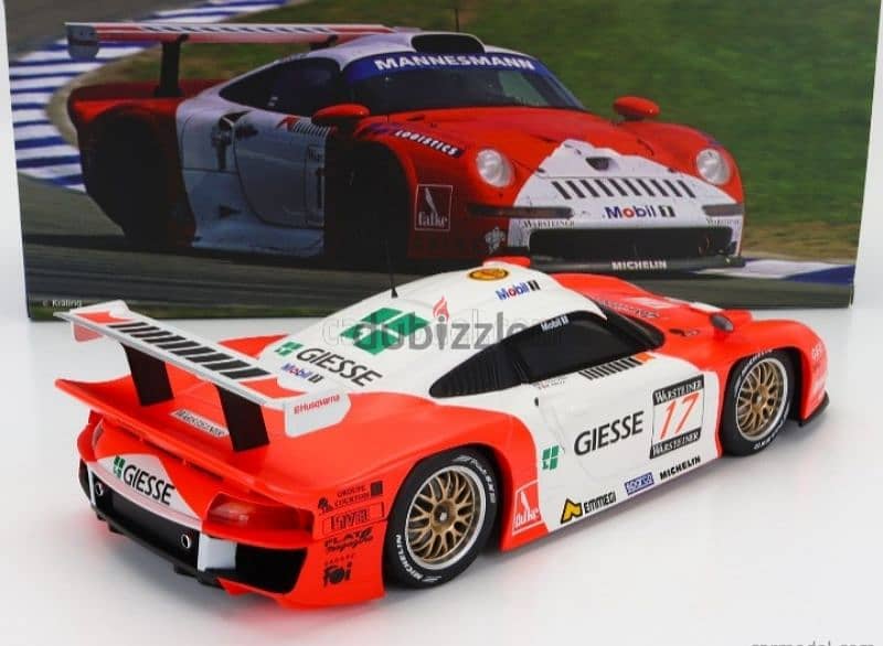 Porsche 911 GT1 (1997 FIA GT1 Championship) diecast model 1;18. 4