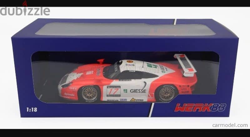 Porsche 911 GT1 (1997 FIA GT1 Championship) diecast model 1;18. 5