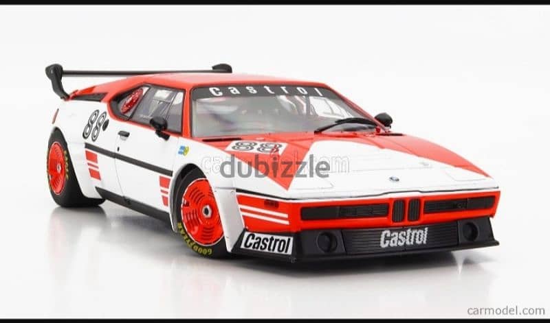 BMW M1 (Pro car series 1980) diecast car model 1;18. 3