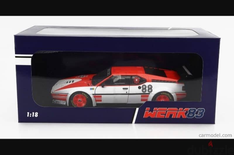 BMW M1 (Pro car series 1980) diecast car model 1;18. 8