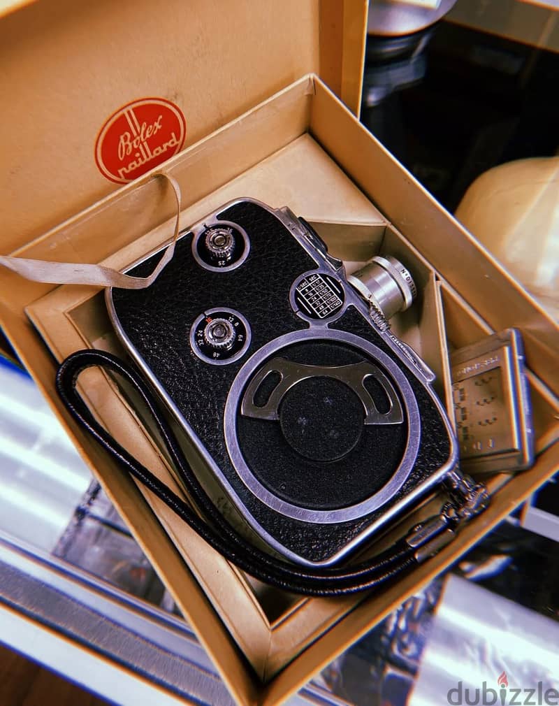 Movie Camera 8mm BOLEX C8 Original Box with Extras 1