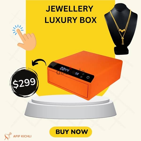 Luxury Jewellery Box with Fingerprint 1