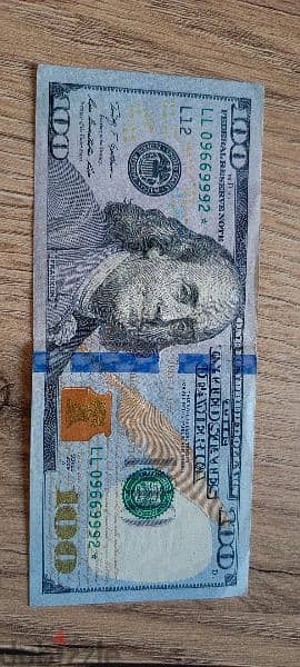 100$ Bill *Star Note* Very Special *Rare* 0